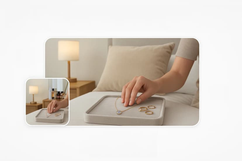 Elegante Schlafzimmer-Displays