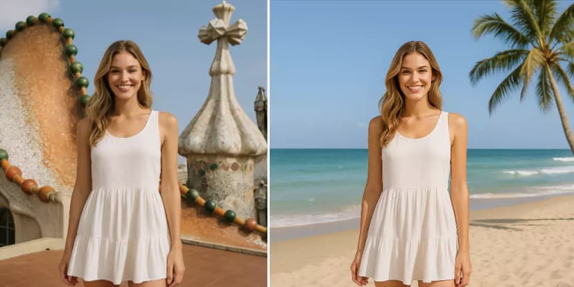 プロフェッショナル職場イメージのためのポートレート背景変更ツール