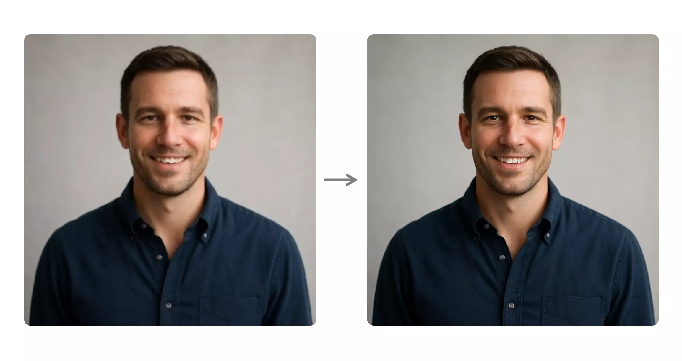 ぼやけたポートレートの修正