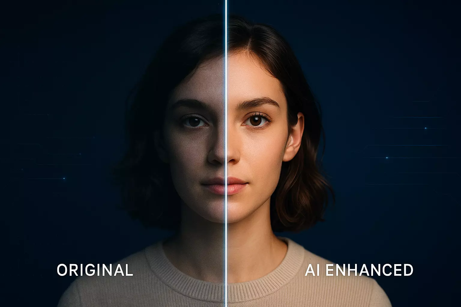 ポートレート写真の鮮明化