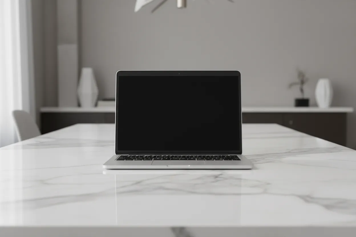 Modelo Laptop em Mármore